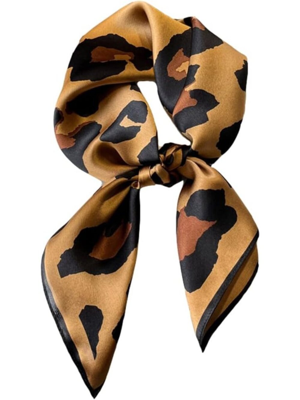 100% Mulberry Silk Square Hair Scarf for Women | 26x26" Lightweight Bandana
